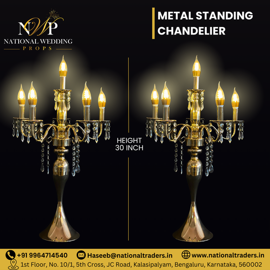 Metal Standing Chandelier