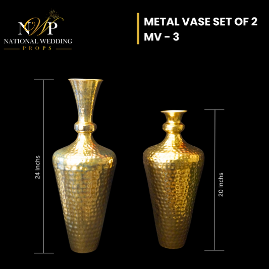 Metal Vase Set of 2 MV - 3
