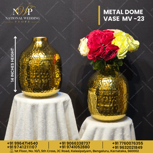 MV23 - METAL DOME VASE