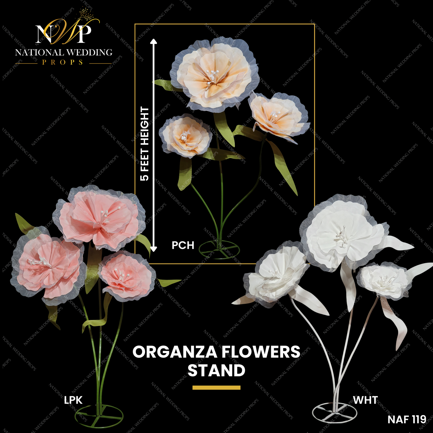 ORGANZA FLOWER STAND