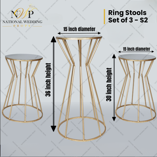 S2 - RING STOOL SET OF 3