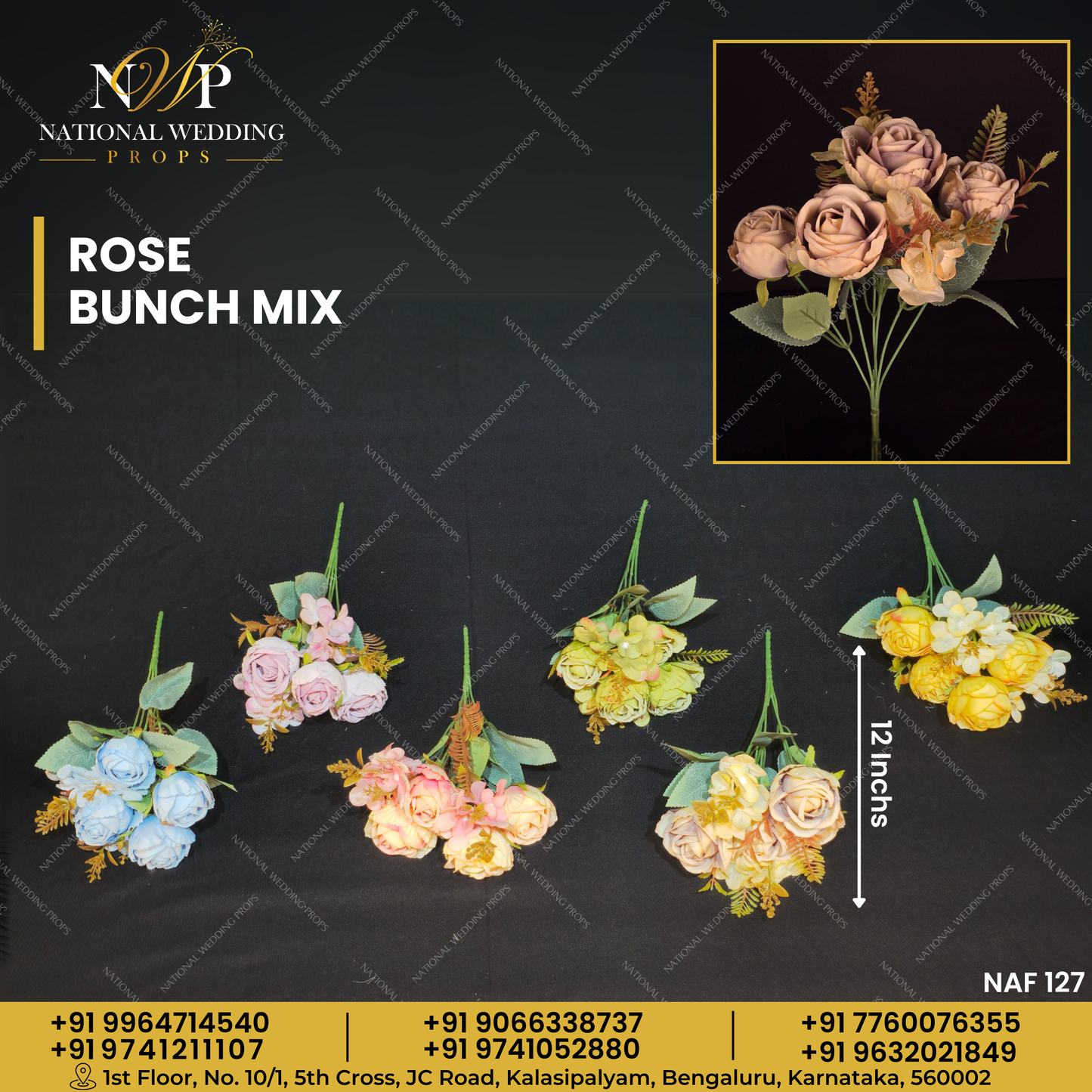 ROSE BUNCH MIX 6 COLOURS