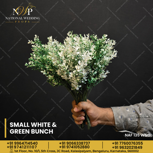 SMALL WHITE & GREEN BUNCH