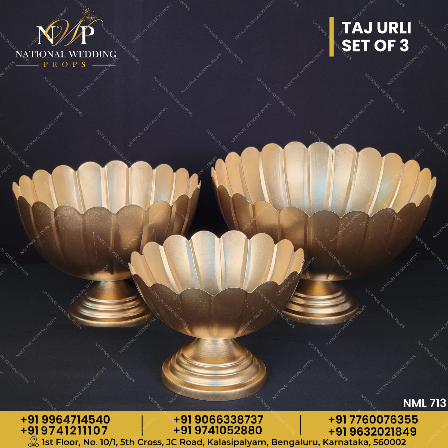 TAJ URLI SET OF 3