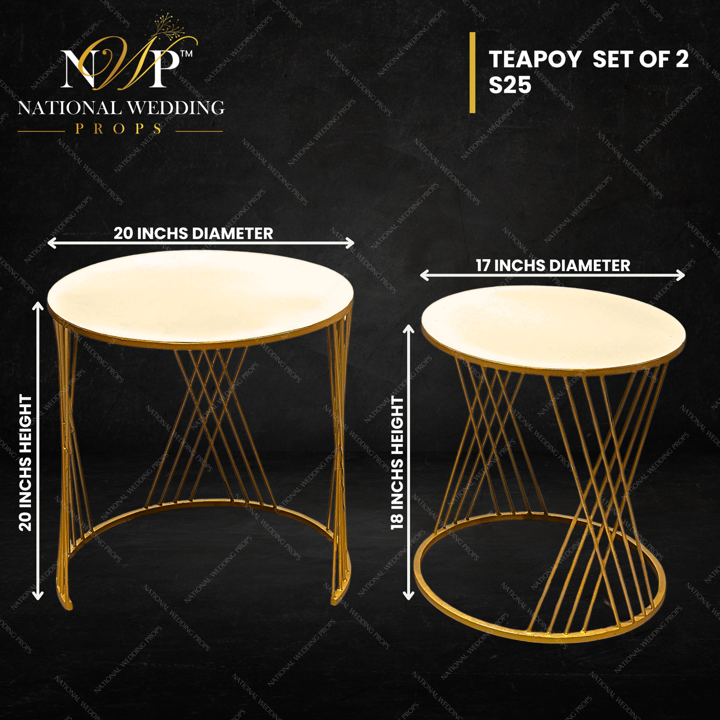 Teapoy Set of 2 S25