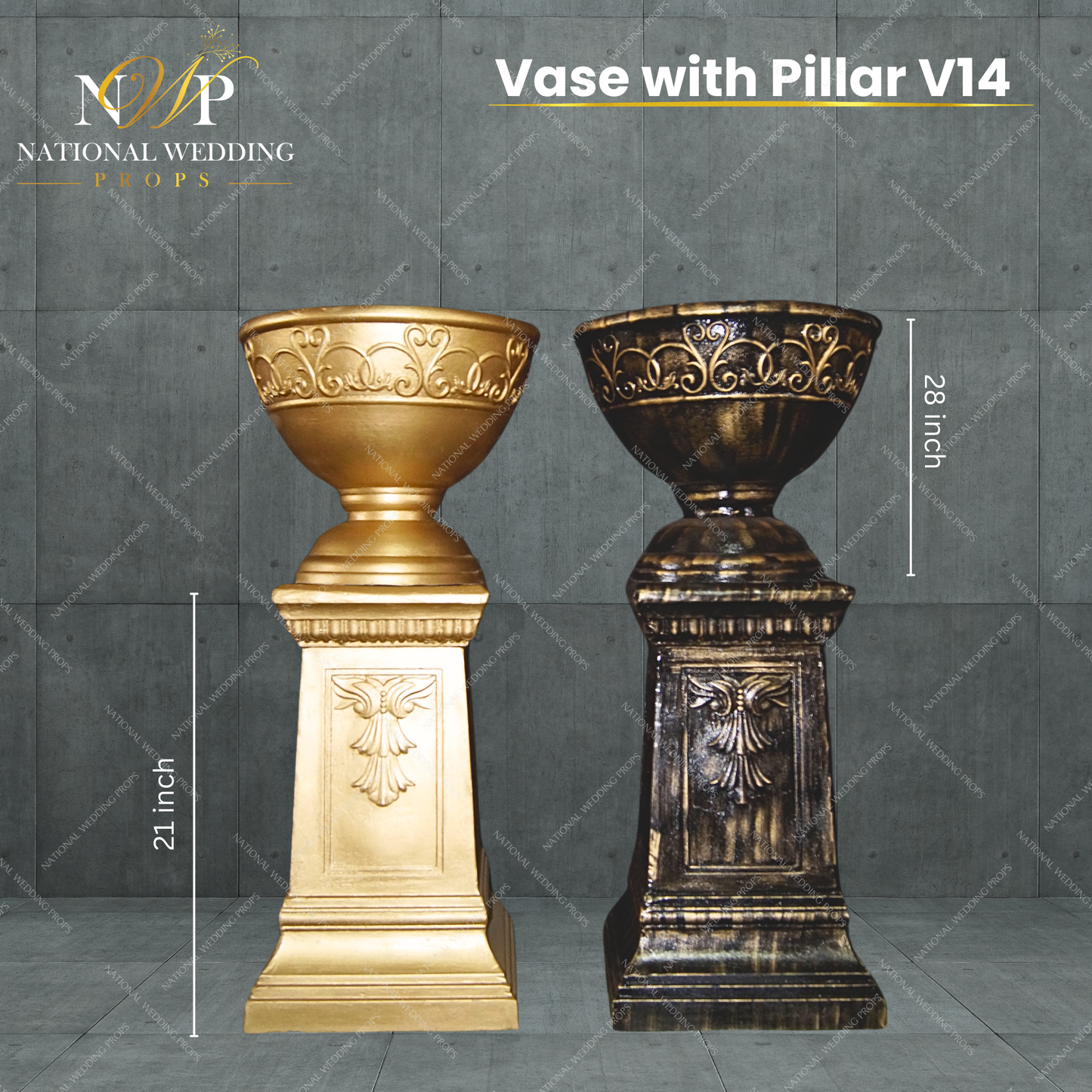 V14 - VASE WITH PILLAR
