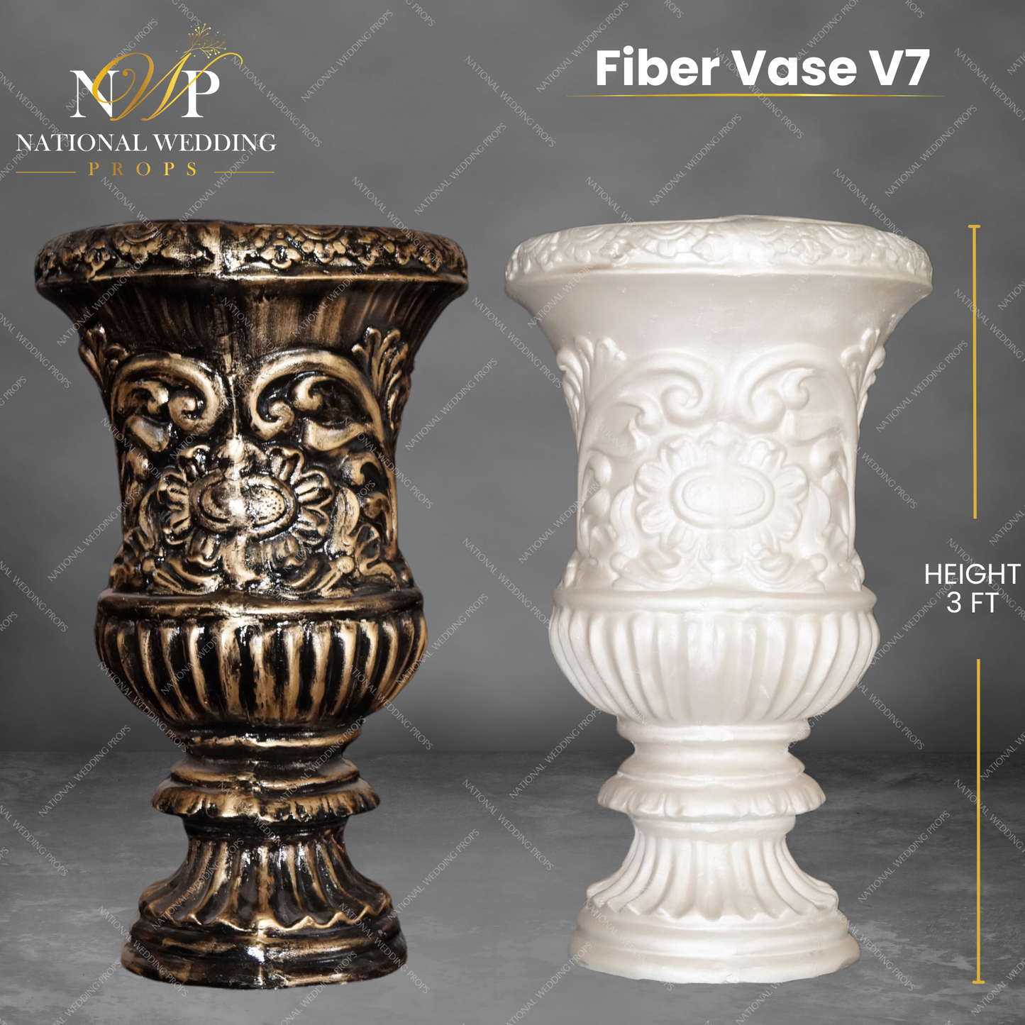 V7 - FIBER VASE 3FT.