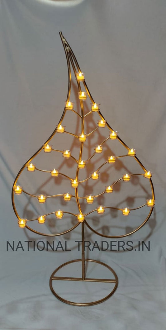 LEAF CANDLE STAND