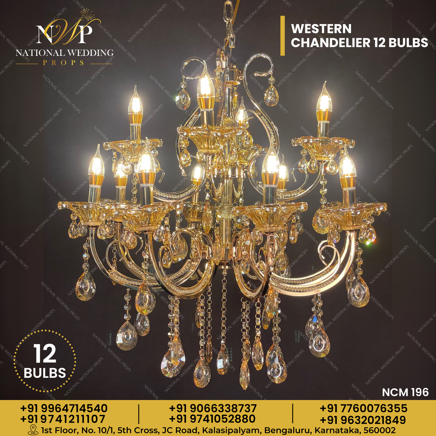 WESTERN CHANDELIER (G) - 12 BULBS