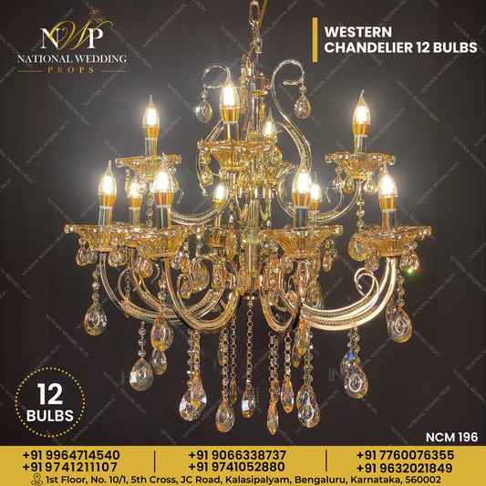 WESTERN CHANDELIER (G) - 12 BULBS