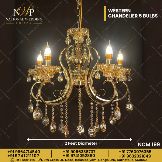 WESTERN CHANDELIER - 5 BULBS (NCM 199)