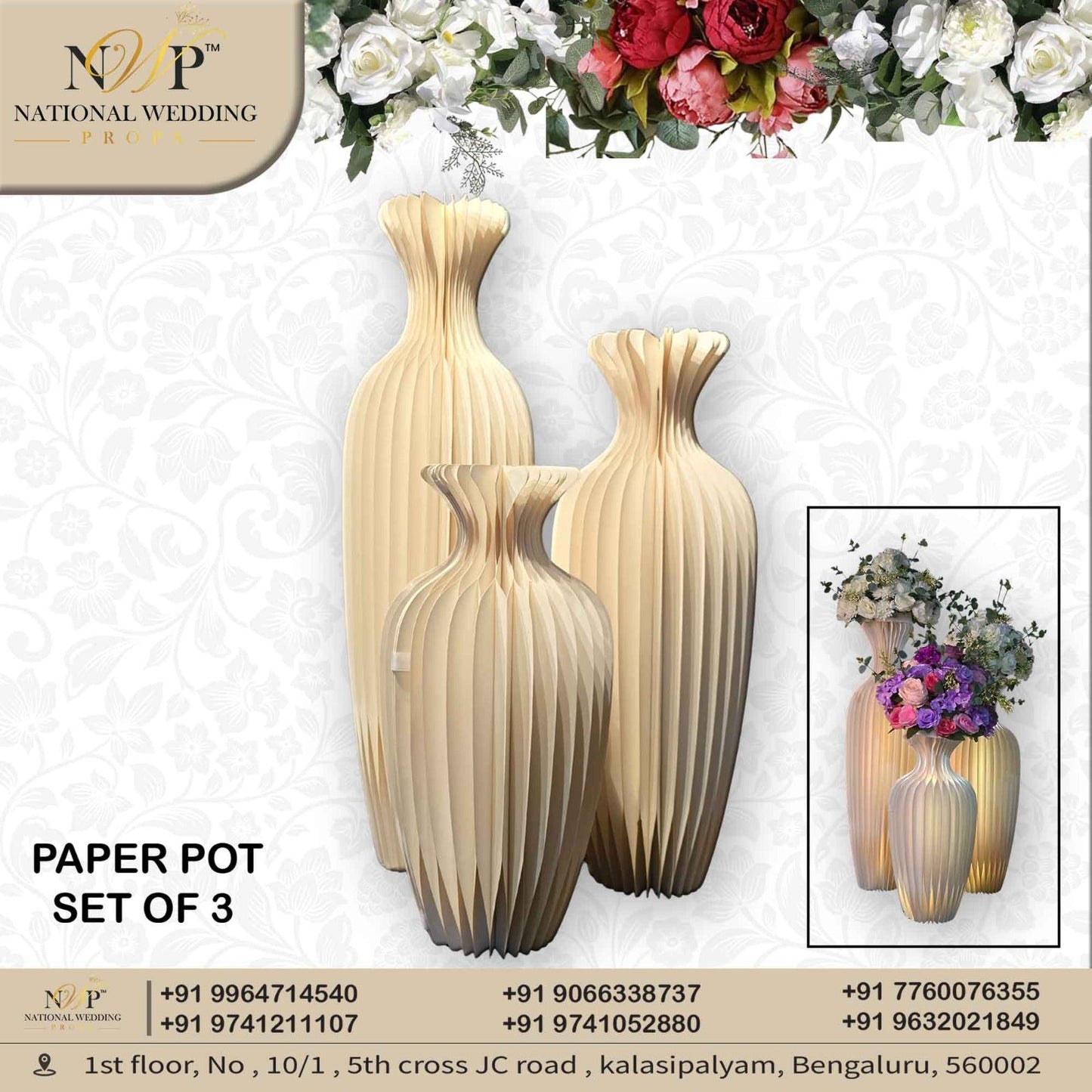 PAPER POT SET OF 3