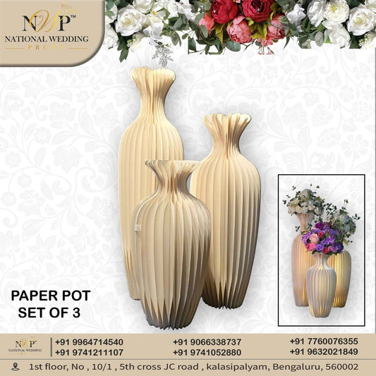 PAPER POT SET OF 3