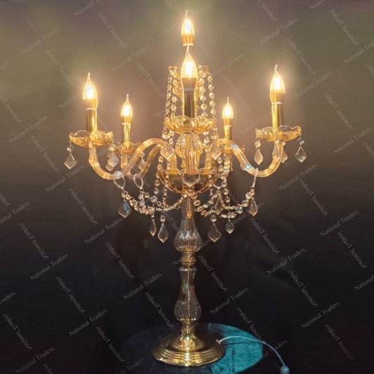 Glass Standing Chandelier