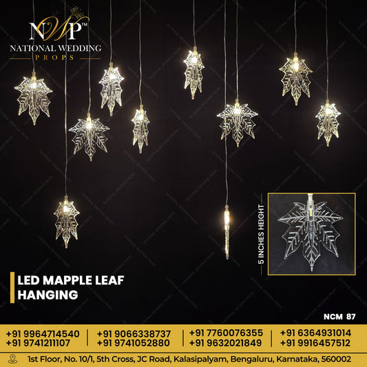 Led mapple leaf hanging