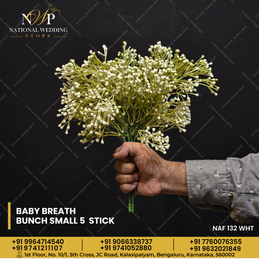 BABY BREATH BUNCH SMALL 5 STICK WHITE