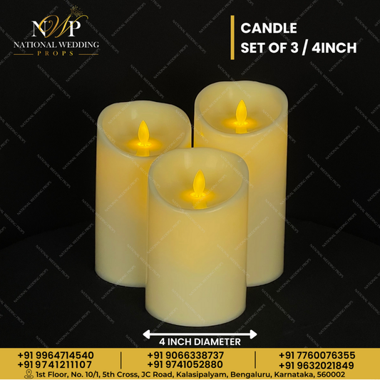 Candle set of 3/4 inch