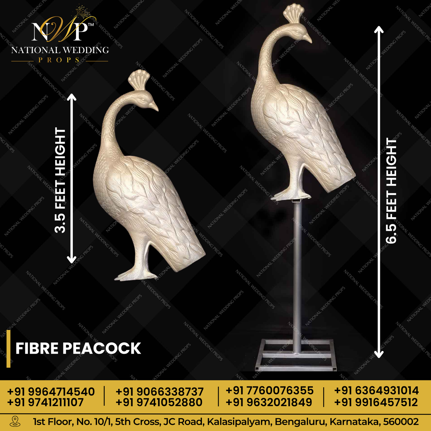 Fiber Peacock Stand