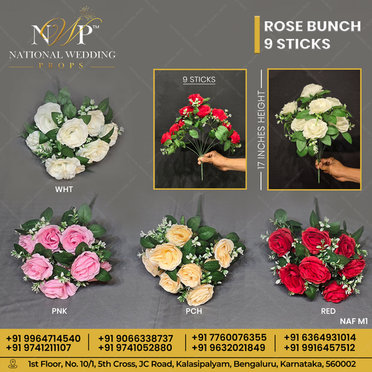 rose bunch 9 sticks