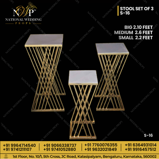 Stool set of 3 - S16