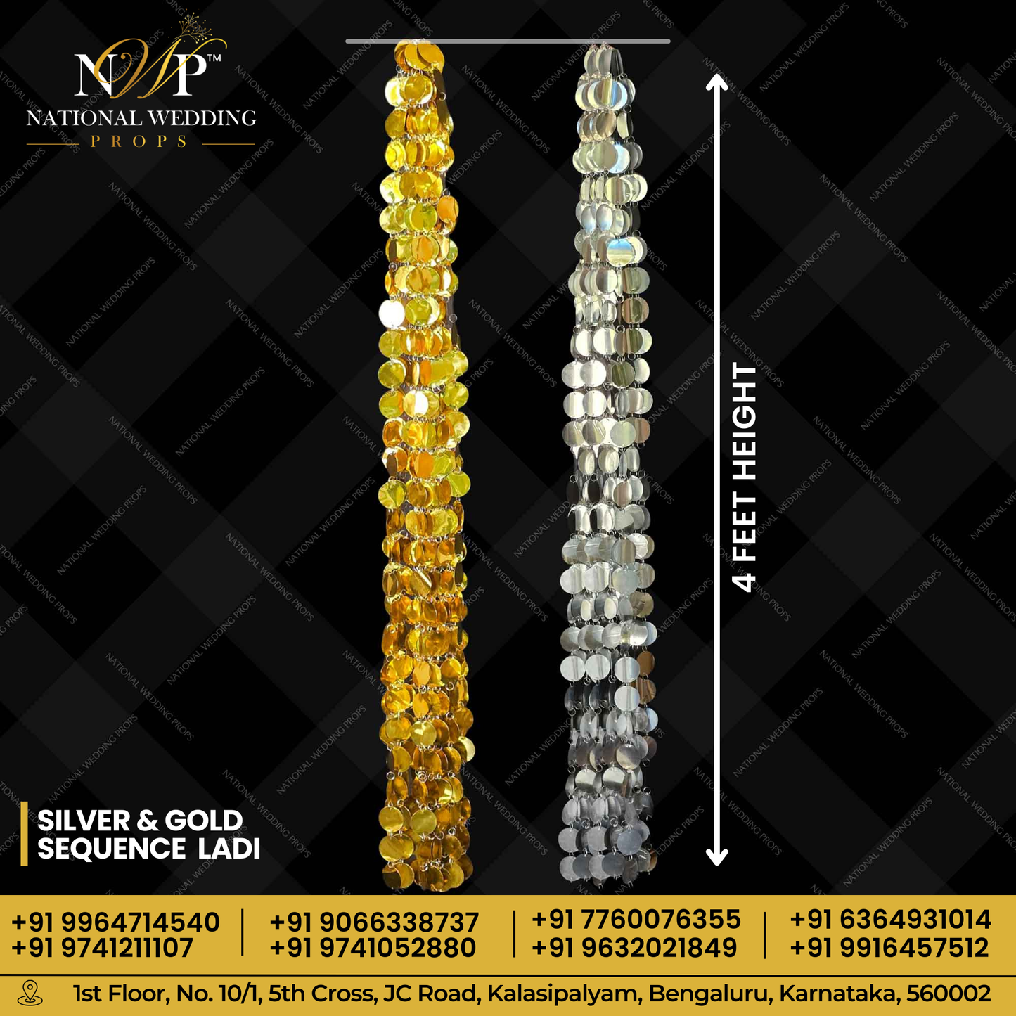 SEQUENCE LADI SILVER & GOLD 4FEET