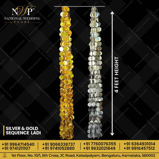 SEQUENCE LADI SILVER & GOLD 4FEET