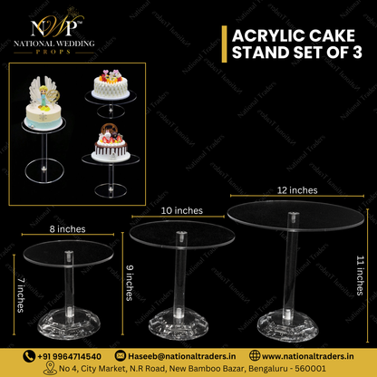 Acrylic Cake Decoration Set